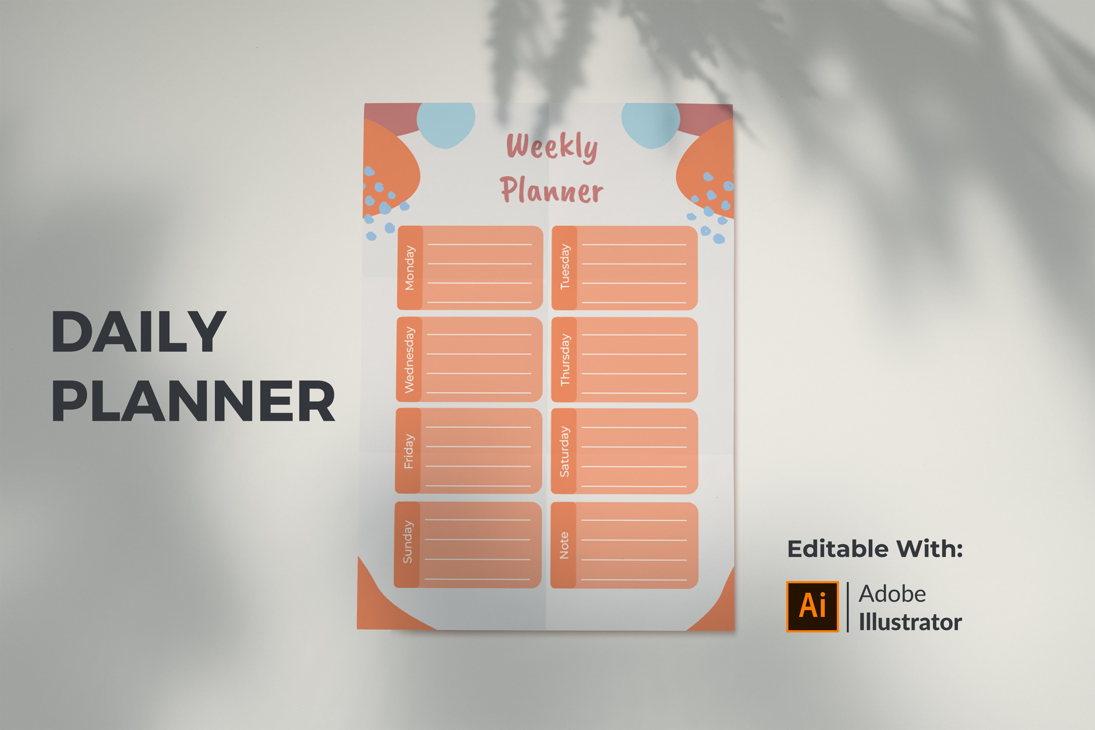 Weekly Planner Client Sample Weekly Planner Template #38 Graphic by djanistudio · Creative Fabrica