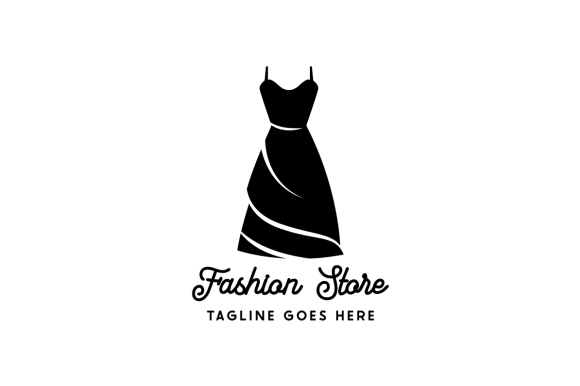 dress fashion logo Dress Logo, Boutique Logo, Couture Logo, Evening Gown Logo, Gold Fashion Logo, Designer Seamstress Logo, Dress Shop Logo, Premade Logo,
