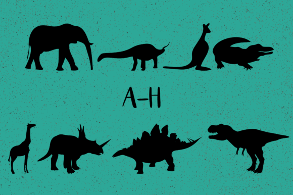 Animals Silhouettes Font - Preview 1