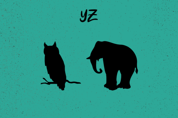 Animals Silhouettes Font - Preview 4