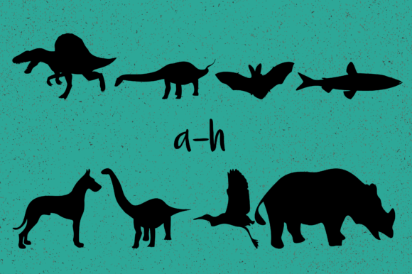 Animals Silhouettes Font - Preview 5