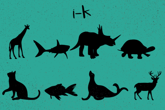 Animals Silhouettes Font - Preview 6