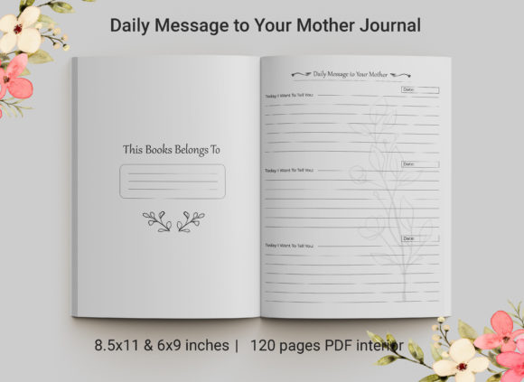 Daily Message to Your Mother Journal KDP Graphic KDP Keywords By farjanafim
