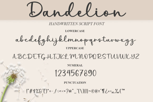 Dandelion Font - Preview 4