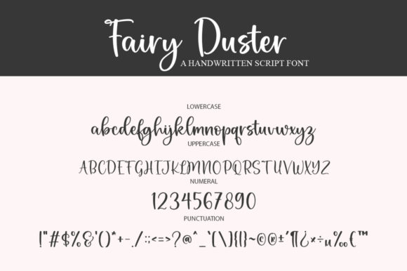 Fairy Duster Font PNG with transparent background - Preview 4
