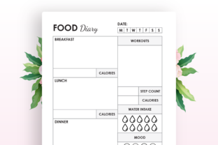 Food Diary - KDP Interior Graphic by POD Ninja · Creative Fabrica