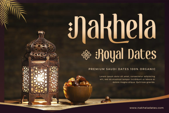Nightly Ramadhan Font PNG with transparent background - Preview 4