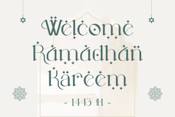 Nur Ramadhan Font PNG with transparent background - Preview 3