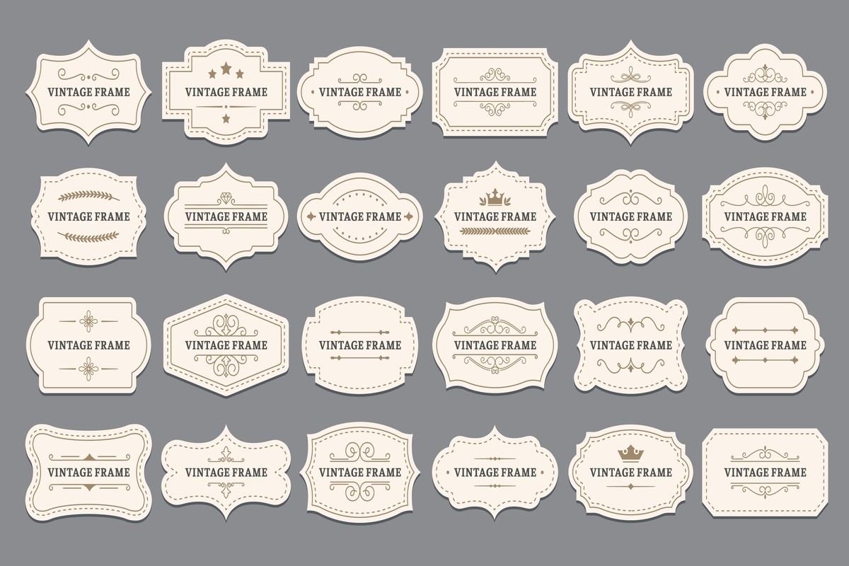 Ornamental Label Frames