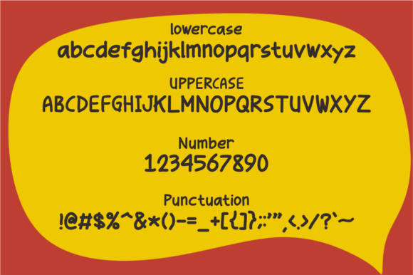Parenda Pop Comic Font PNG with transparent background - Preview 1