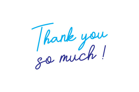 Thank You so Much SVG Cut file by Creative Fabrica Crafts