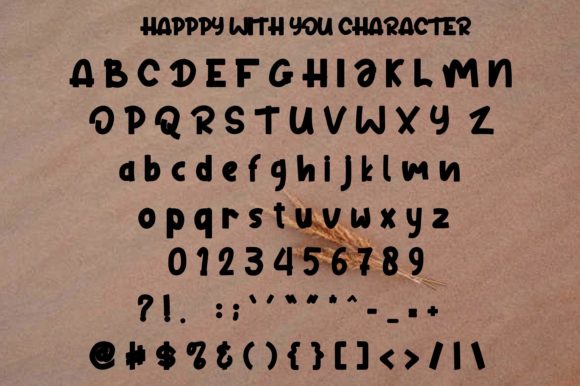 Happy with You Font PNG with transparent background - Preview 4