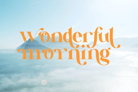Pulpy Orange Font font preview - 4