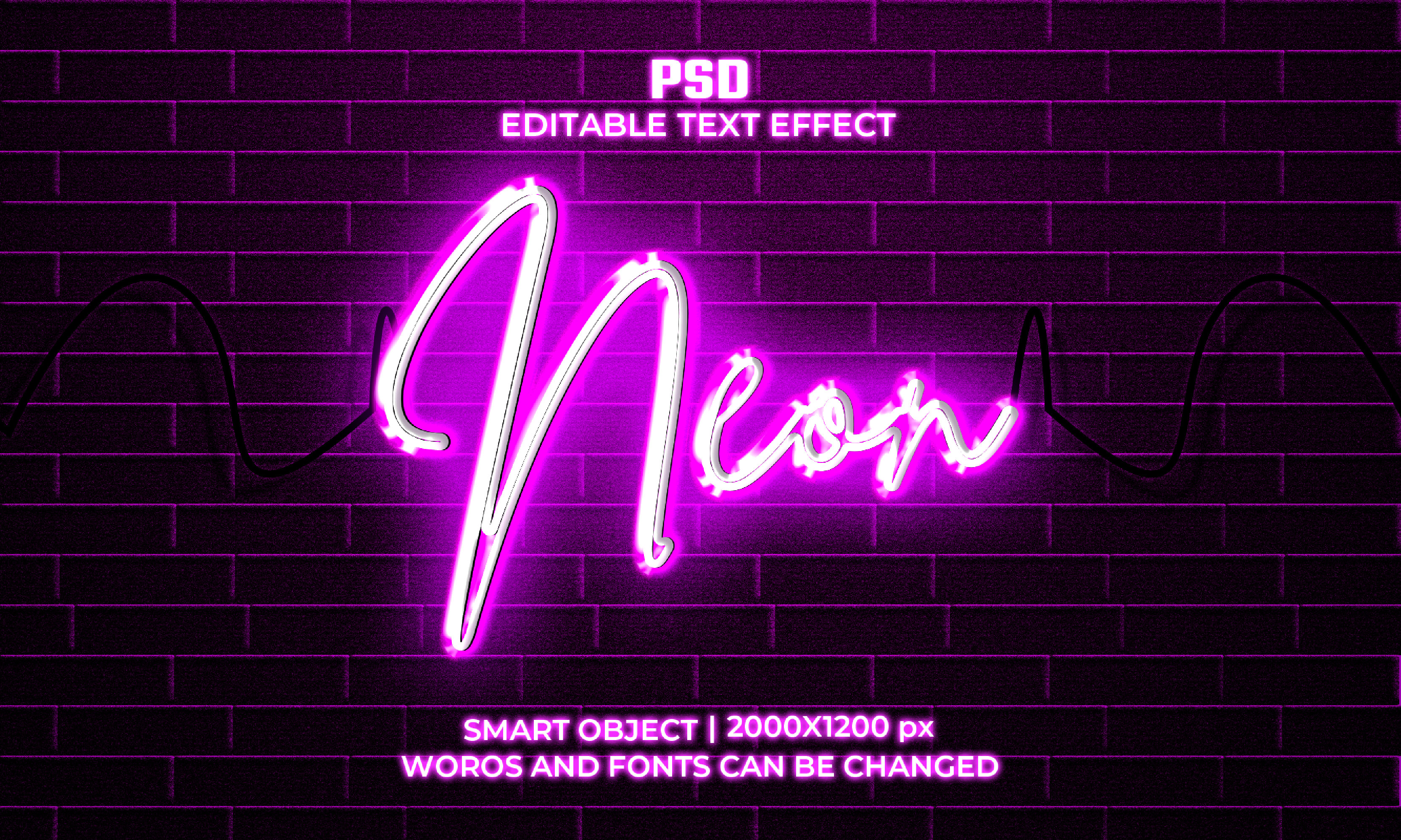 3d Neon Font Style Effect Mockup Graphic by adesign060 · Creative Fabrica font preview