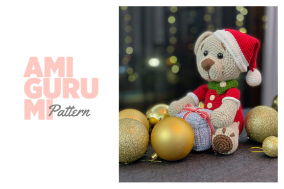 CROCHET PATTERN: Christmas Bear