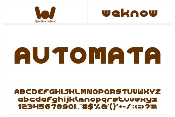 Algorithm Font - Preview 1