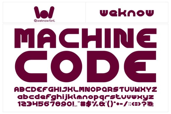 Algorithm Font - Preview 3