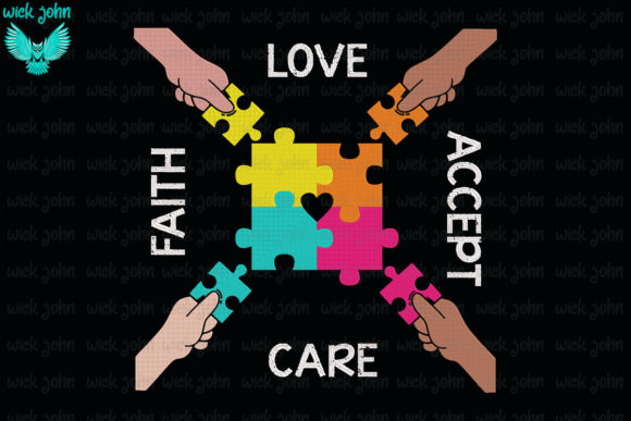 Autism Awareness Acceptance Colorful