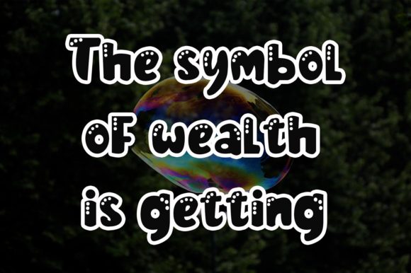 Broken Bubble Font - Preview 2