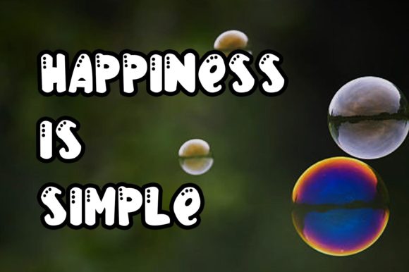 Broken Bubble Font - Preview 3