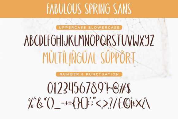 Fabulous Spring Font PNG with transparent background - Preview 6