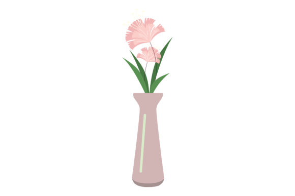 Flower&Pot Templet Desain Vector Graphic by luckygenic · Creative Fabrica