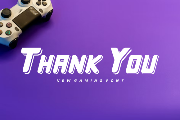Gamerin Font PNG with transparent background - Preview 3
