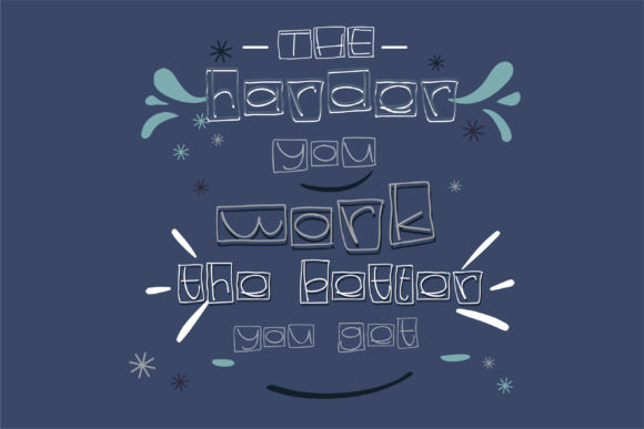 Lunchbox Font PNG with transparent background - Preview 2