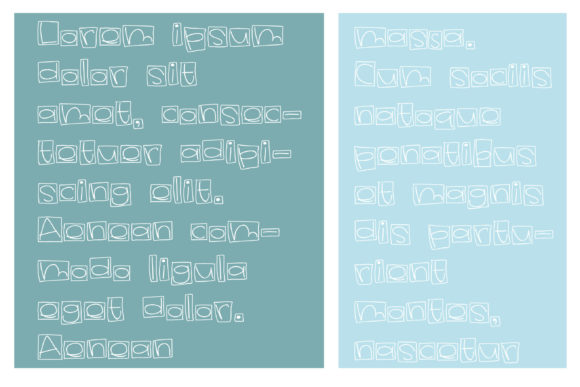 Lunchbox Font PNG with transparent background - Preview 3