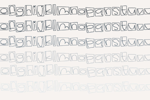 Lunchbox Font PNG with transparent background - Preview 4