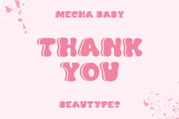 Mecha Baby Font PNG with transparent background - Preview 6