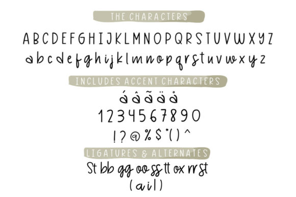 Meggie Font PNG with transparent background - Preview 5