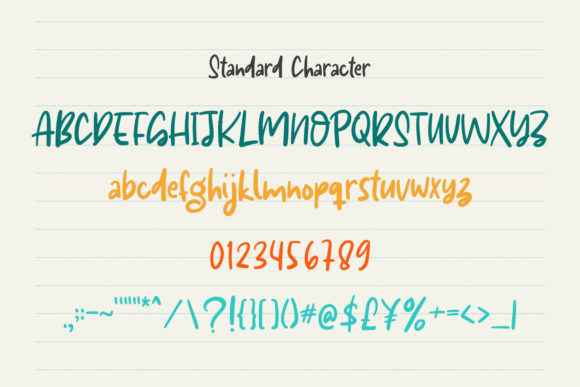 Playful Children Font PNG with transparent background - Preview 3