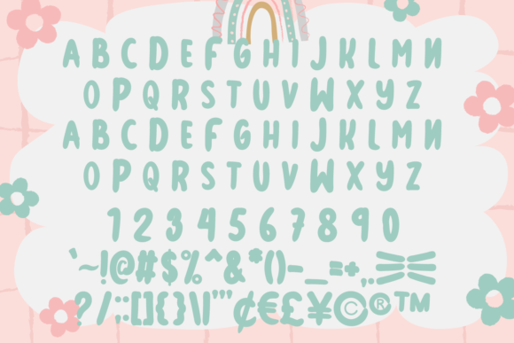 Princess Monday Font PNG with transparent background - Preview 2