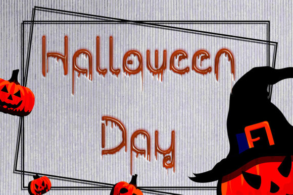 Scary Zombie Font PNG with transparent background - Preview 4