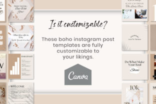 Boho Instagram Canva Post Template Graphic by SnapyBiz · Creative Fabrica