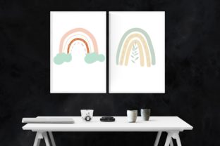 Boho Rainbow Clipart Set Graphic by RimzStudio · Creative Fabrica