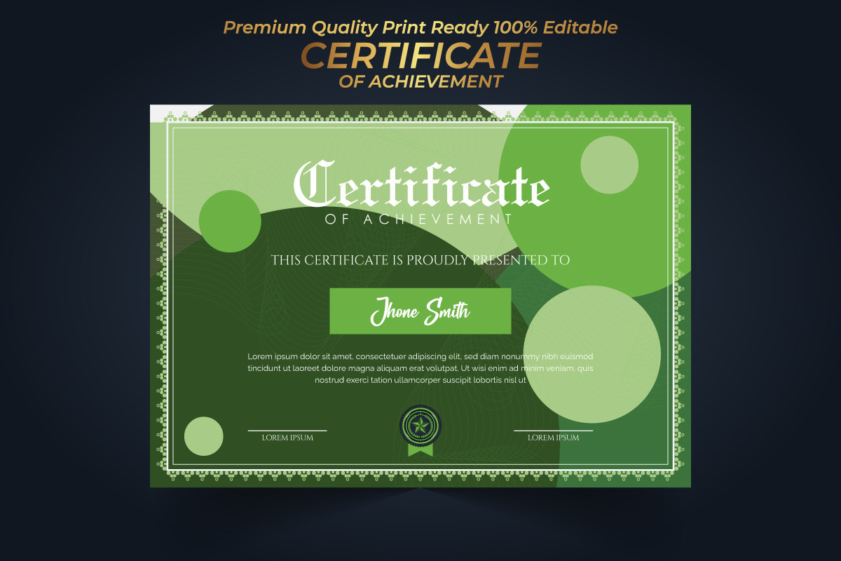 Elegant Certificate Template Graphic by Md_mohiuddin · Creative Fabrica