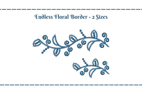 Floral Endless Border