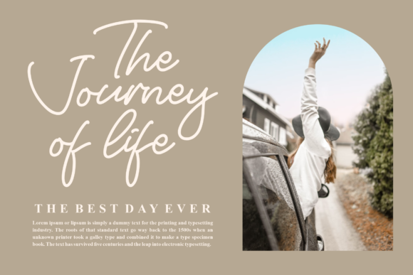 Holiday Reghasta Font font preview - 4