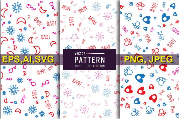 Mother's Day Heart Shape Pattern | Vol 7