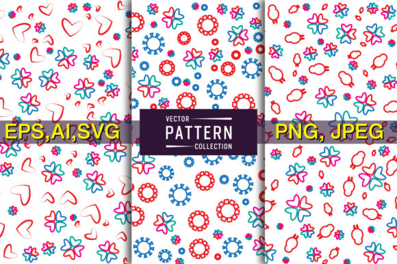 Mother's Day Heart Shape Pattern. Vol 10