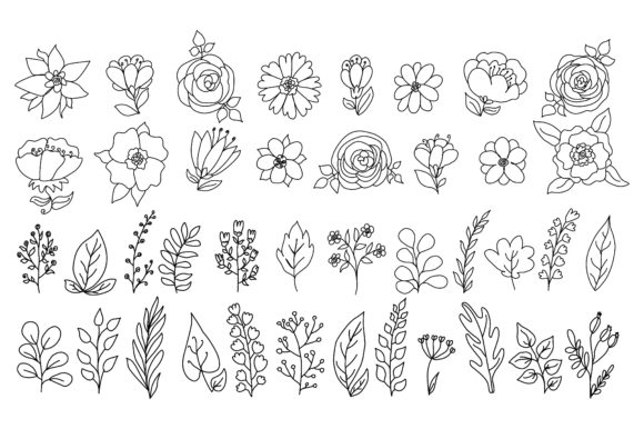 Flowers Set Graphic by oxur4 · Creative Fabrica