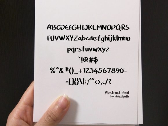 Abstract Font PNG with transparent background - Preview 4