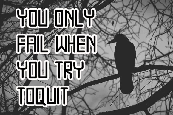 Big Black Crow Font - Preview 1