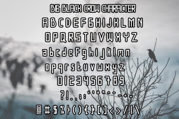 Big Black Crow Font - Preview 4
