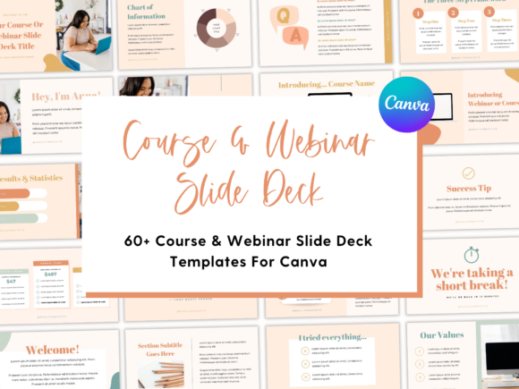 60-page Course and Webinar Slide Deck for Canva