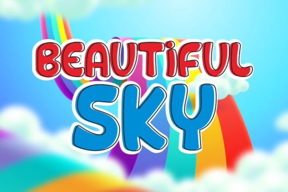 Cute Rainbow Font - Preview 1