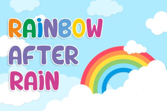 Cute Rainbow Font - Preview 2