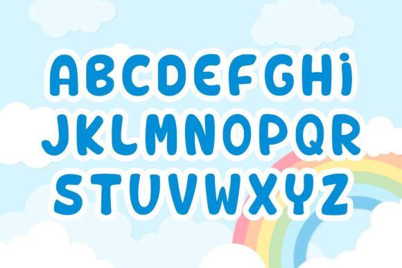 Cute Rainbow Font - Preview 3